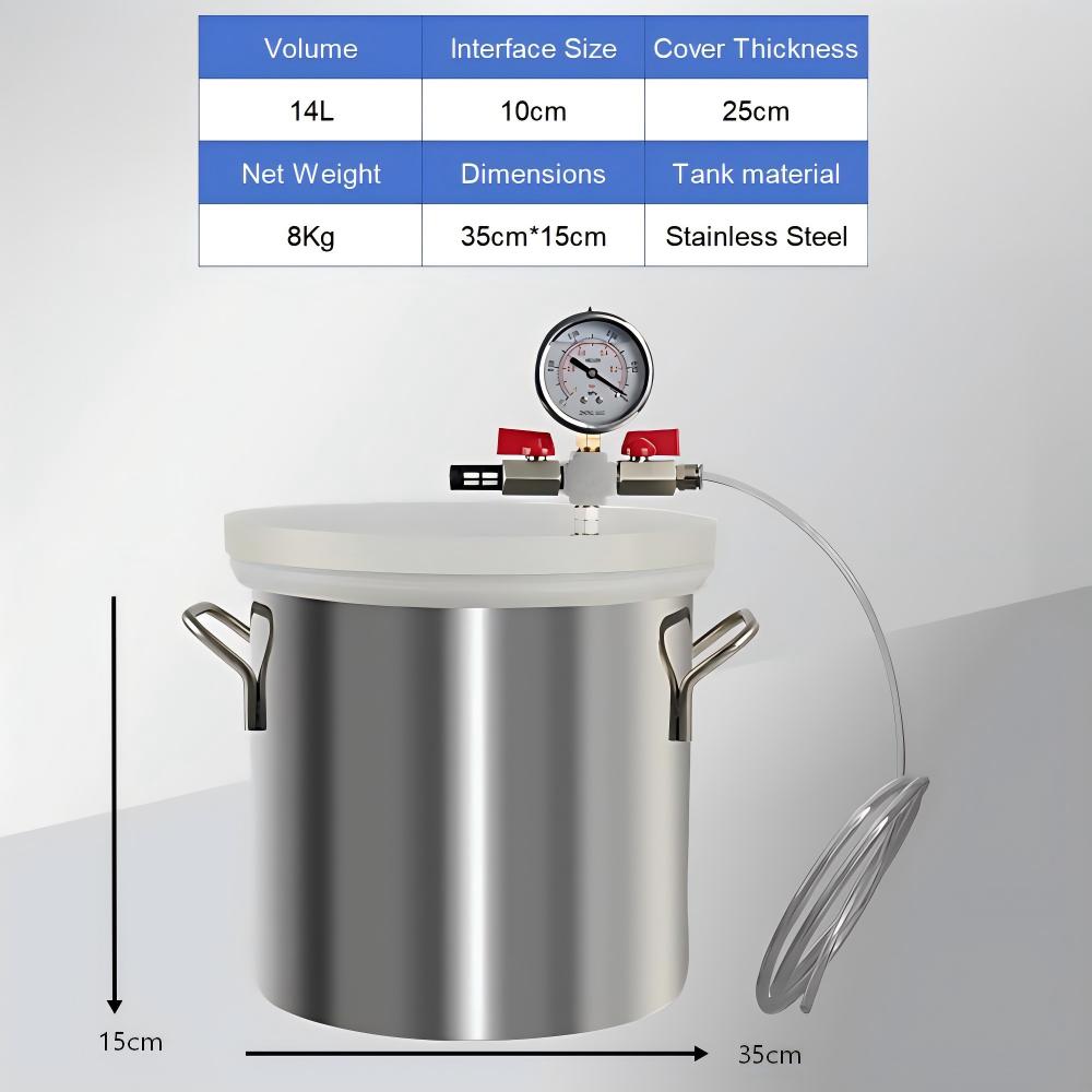 Chambre à vide en acier inoxyd - Vacuum Chamber Kit With Pump avis et prix