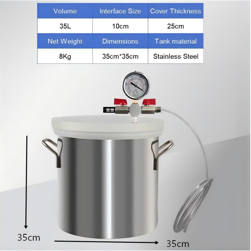 Chambre à vide en acier inoxyd - Vacuum Chamber Kit With Pump avis et prix