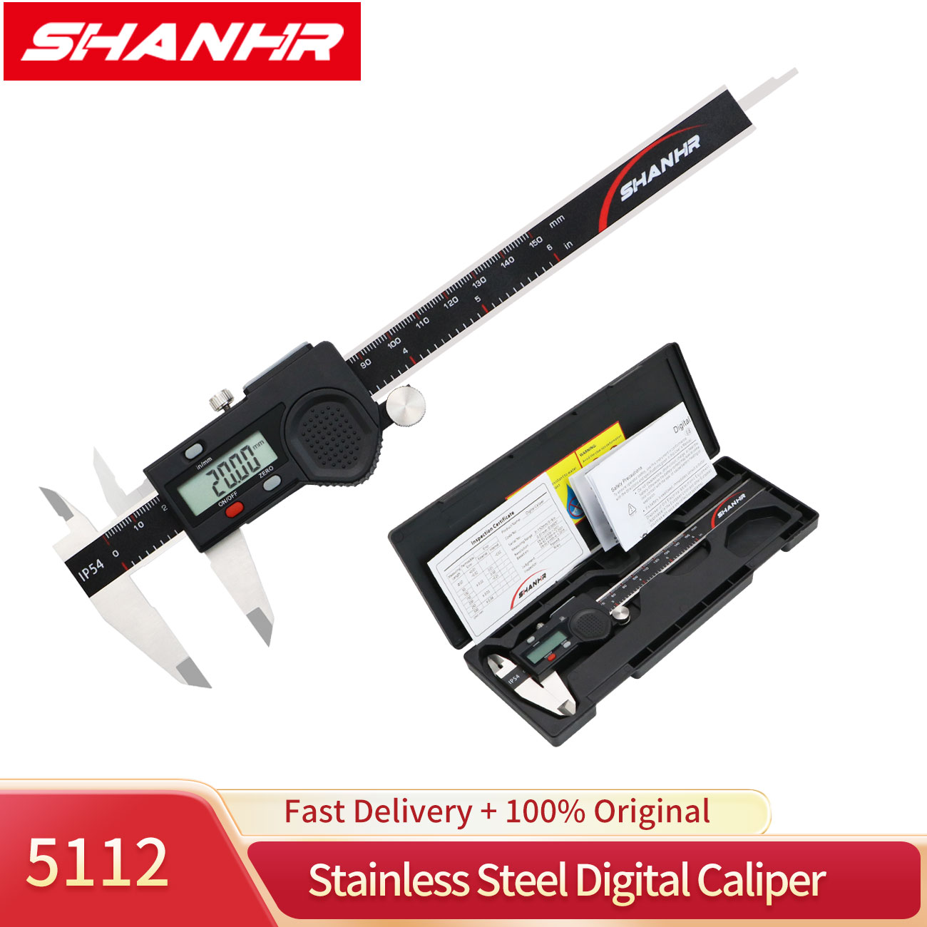 SHANHR Poinçonneuse numérique  - Digital Caliper 150Mm Stainless Steel avis et prix